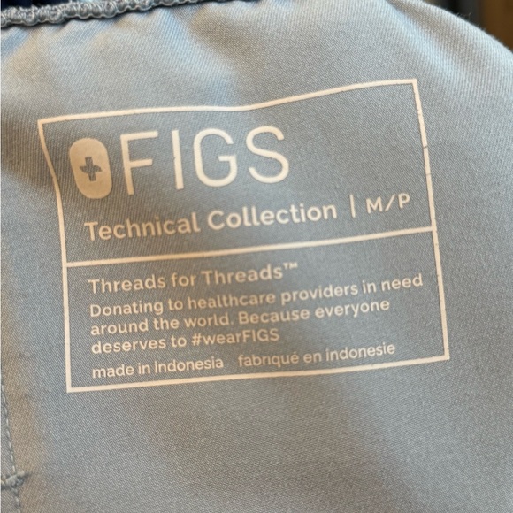 Women’s FIGS “Dusty Blue” Joggers- Medium/Petite - Picture 3 of 5